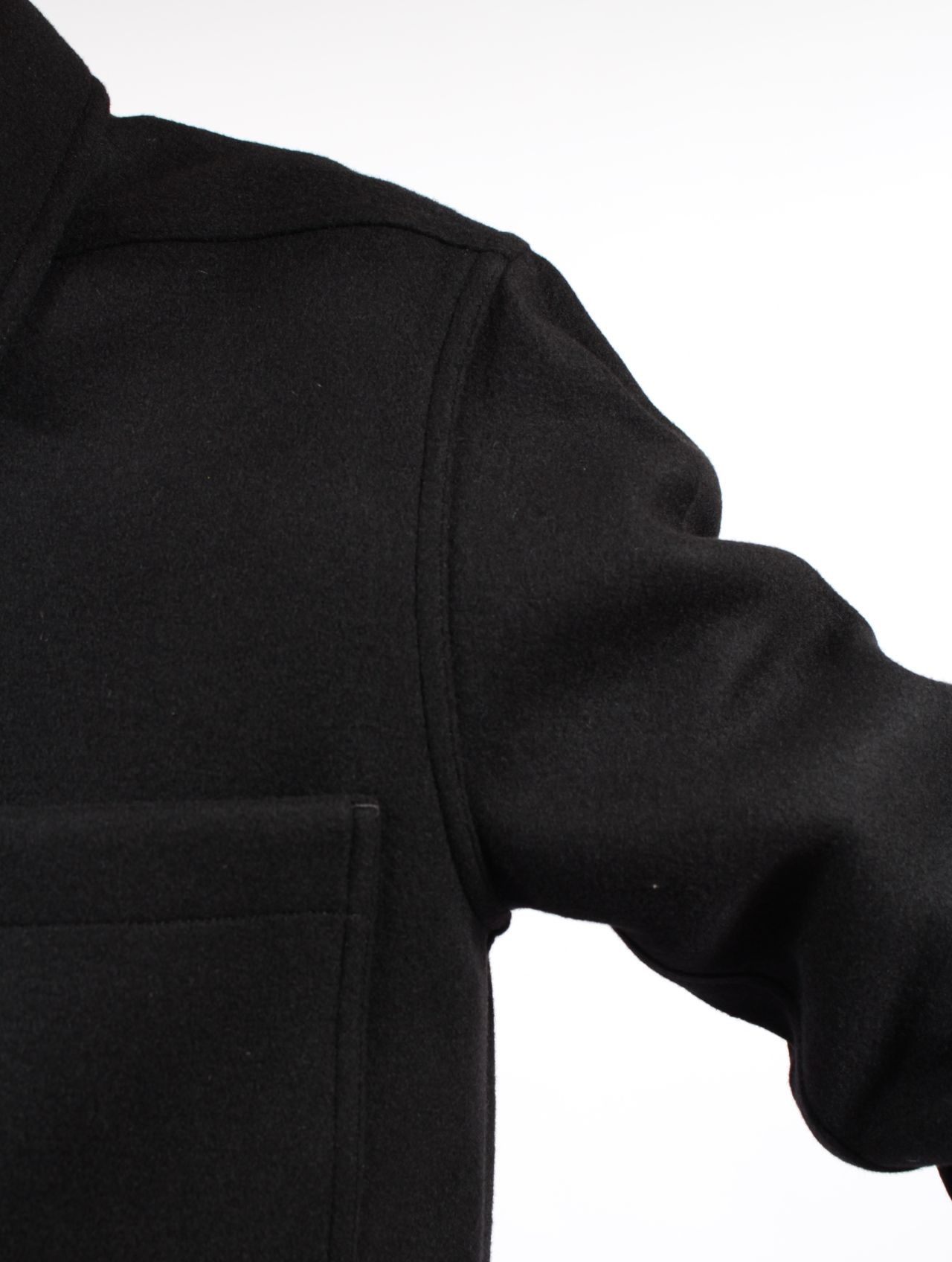 【25AW】ウール アウターシャツ / OUTERSHIRT / ブラック