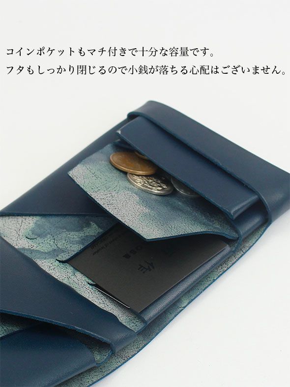 フローラル ショートウォレット / SHORT WALLET 2.0 / ネイビー × マルチ - ネイビー