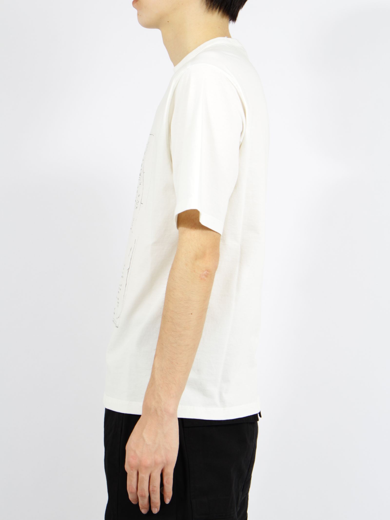 【26SS】ブラッド 半袖 プリント Tシャツ / BRAD T / ミルク×ブラック