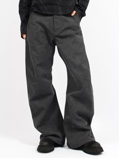 【26SS】 3D バック アジャスト デニム パンツ / 3D BACK ADJUST DENIM PANTS / ダークグレー