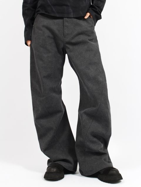 【26SS】 3D バック アジャスト デニム パンツ / 3D BACK ADJUST DENIM PANTS / ダークグレー