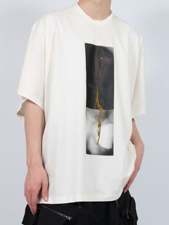 【24AW】フロント プリント ジャージー Tシャツ / COTTON SZ JERSEY / ホワイト