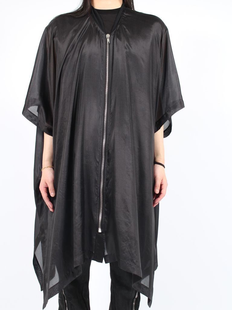 RICK OWENS - 【24SS】シルク ポンチョ フライトジャケット / SL  