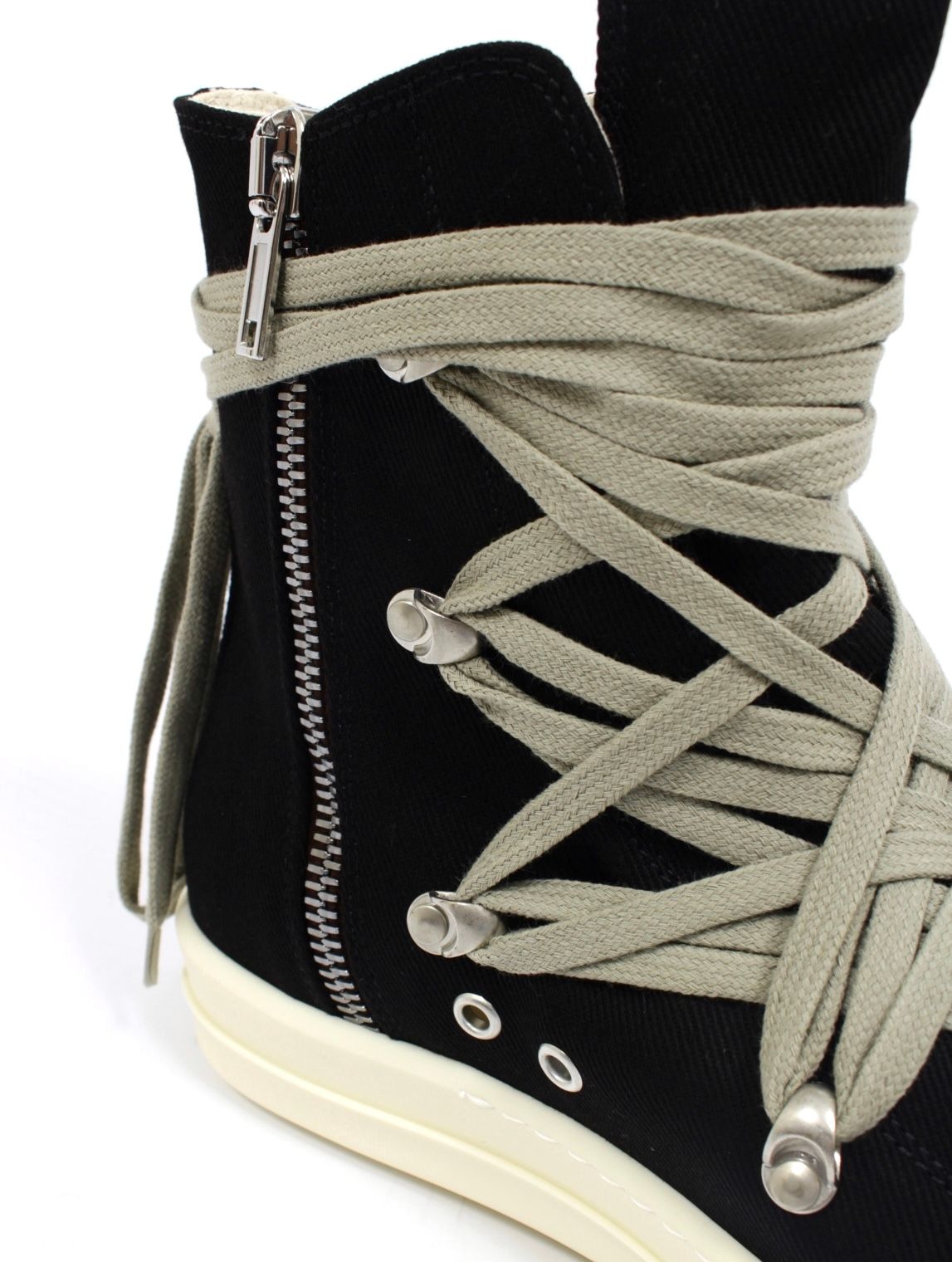 【25AW】メガレース ハイカット スニーカー / MEGALACE SNEAKS / ブラック