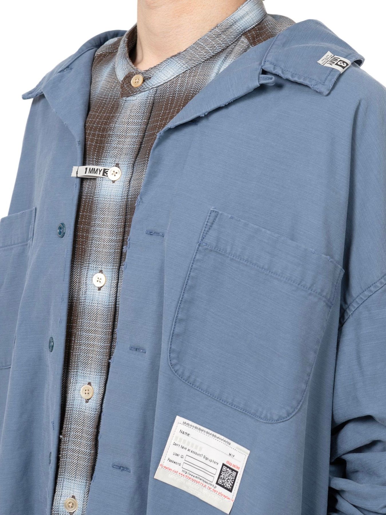 【25AW】レイヤード ロングスリーブ シャツ / LAYERED L/S SHIRTS / ブルー