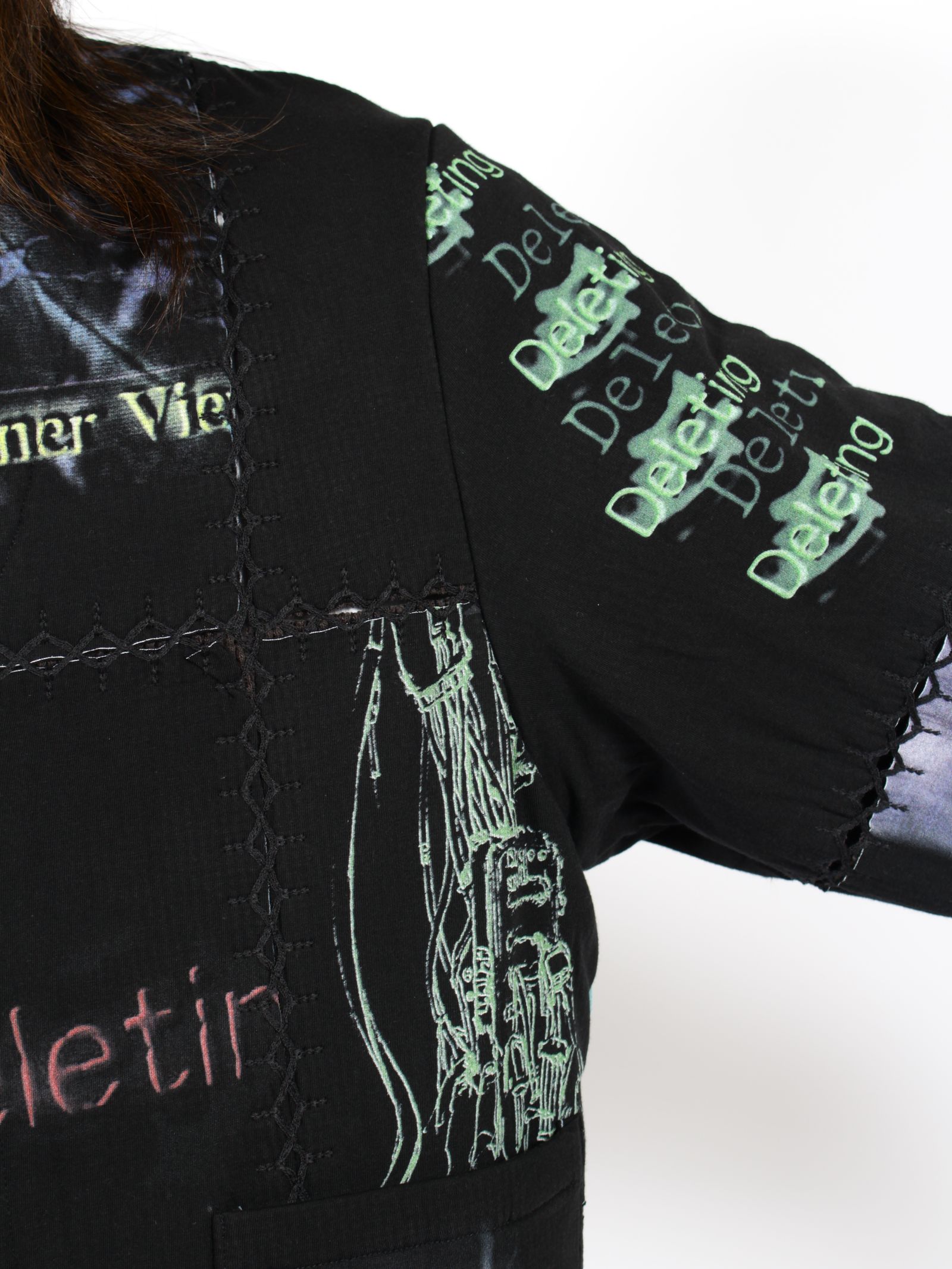 【26AW】フラグメント カーディガン バージョン シリアル エクスペリメンツ レイン / FRAGMENT CARDIGAN VER, SERIAL EXPERIMENTS LAIN / ブラック