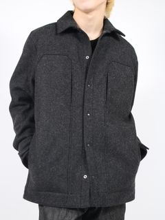【24AW】6ポケット パネル メルトン ワークジャケット / 6POCKET PANEL MELTON WORK JACKET / ブラック