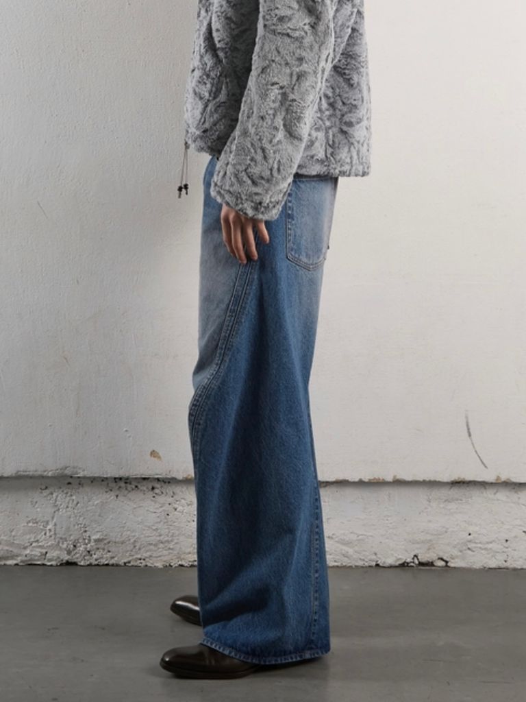 NVRFRGT - 【24AW】3D ツイステッド ワイドレッグ ジーンズ / 3D 