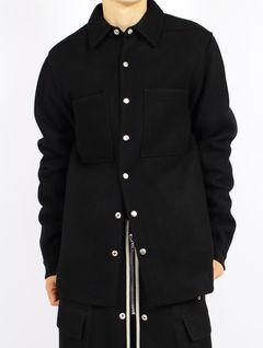 【25AW】ウール アウターシャツ / OUTERSHIRT / ブラック