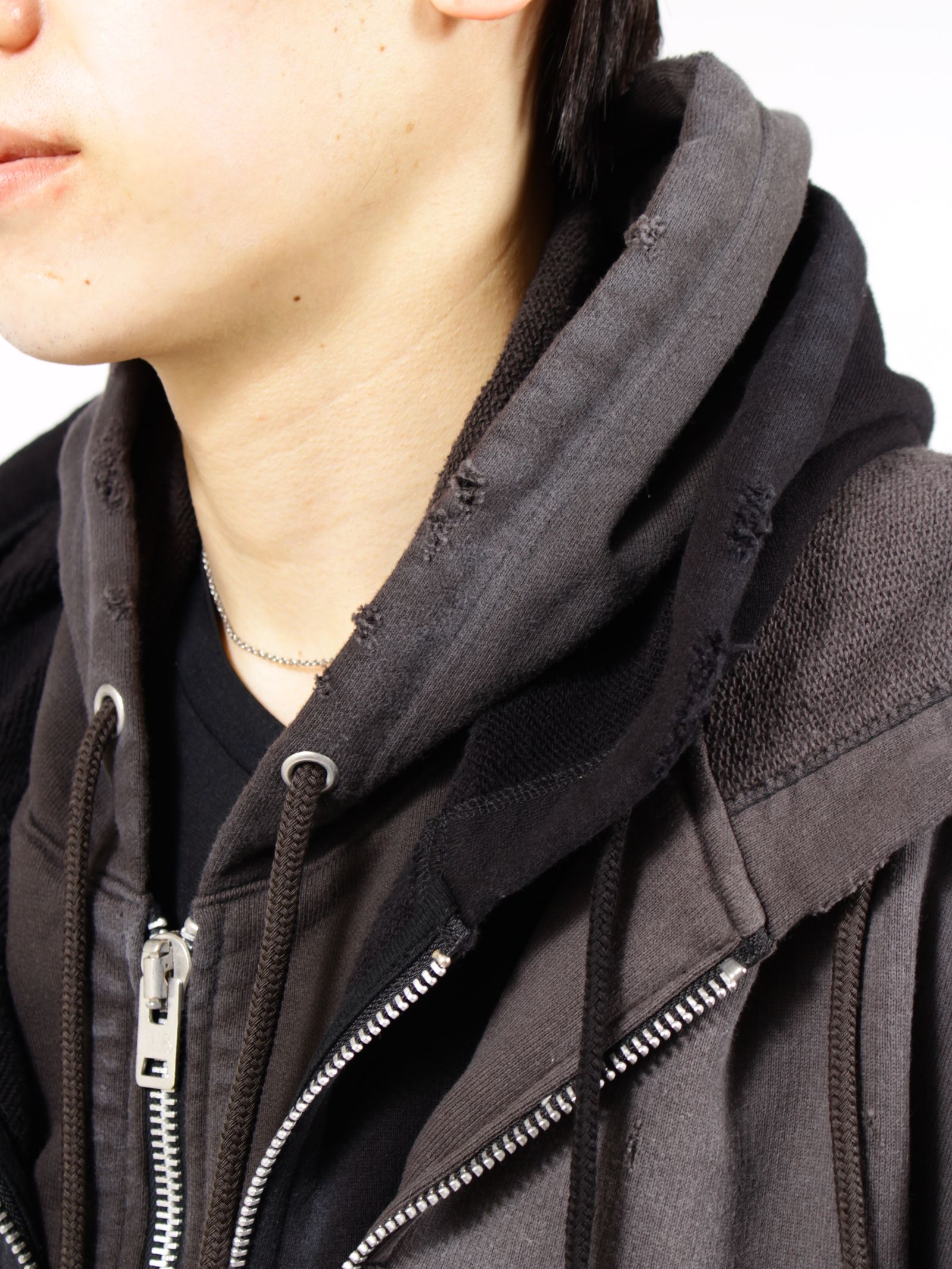 【26SS】トリプル レイヤード パーカー / TRIPLE LAYERED PK / ブラック