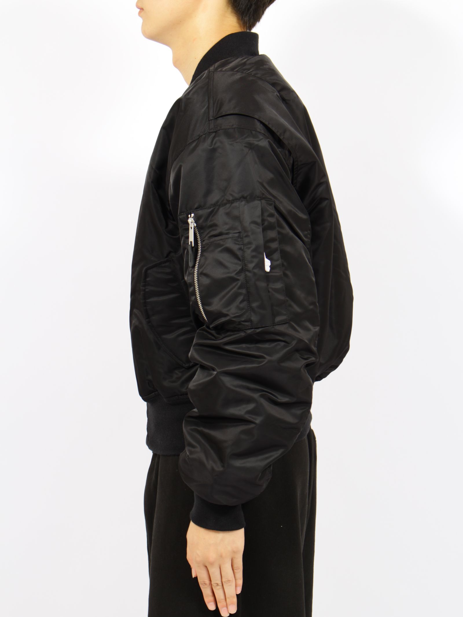 クロップド ブロード ボンバー / CROPPED BROAD BOMBER / OIL(ブラック)
