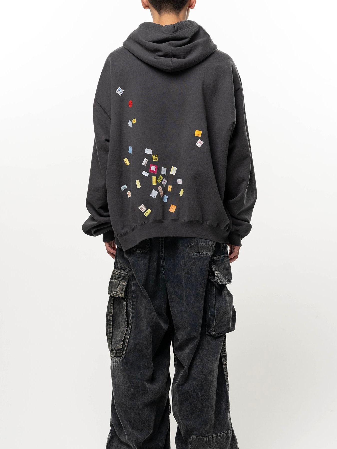 【26AW】プライス ステッカー スウェット フーディー パーカー / PRICE STICKER SWEAT HD / ブラック