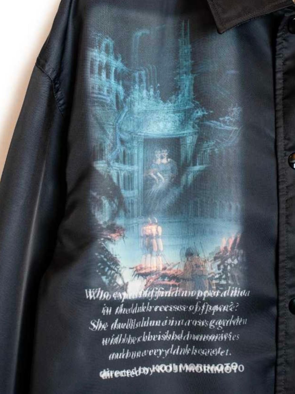 【26SS】"メモリーズ" 大友克洋 コーチ ジャケット / MEMORIES Holom Coach Jacket / ブラック(MAGNETIC ROSE)