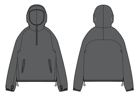 【26AW】イヤーフラップフーディー パーカー /SAN SAN X JIAN YE EAR FLAP HOODIE / グレー