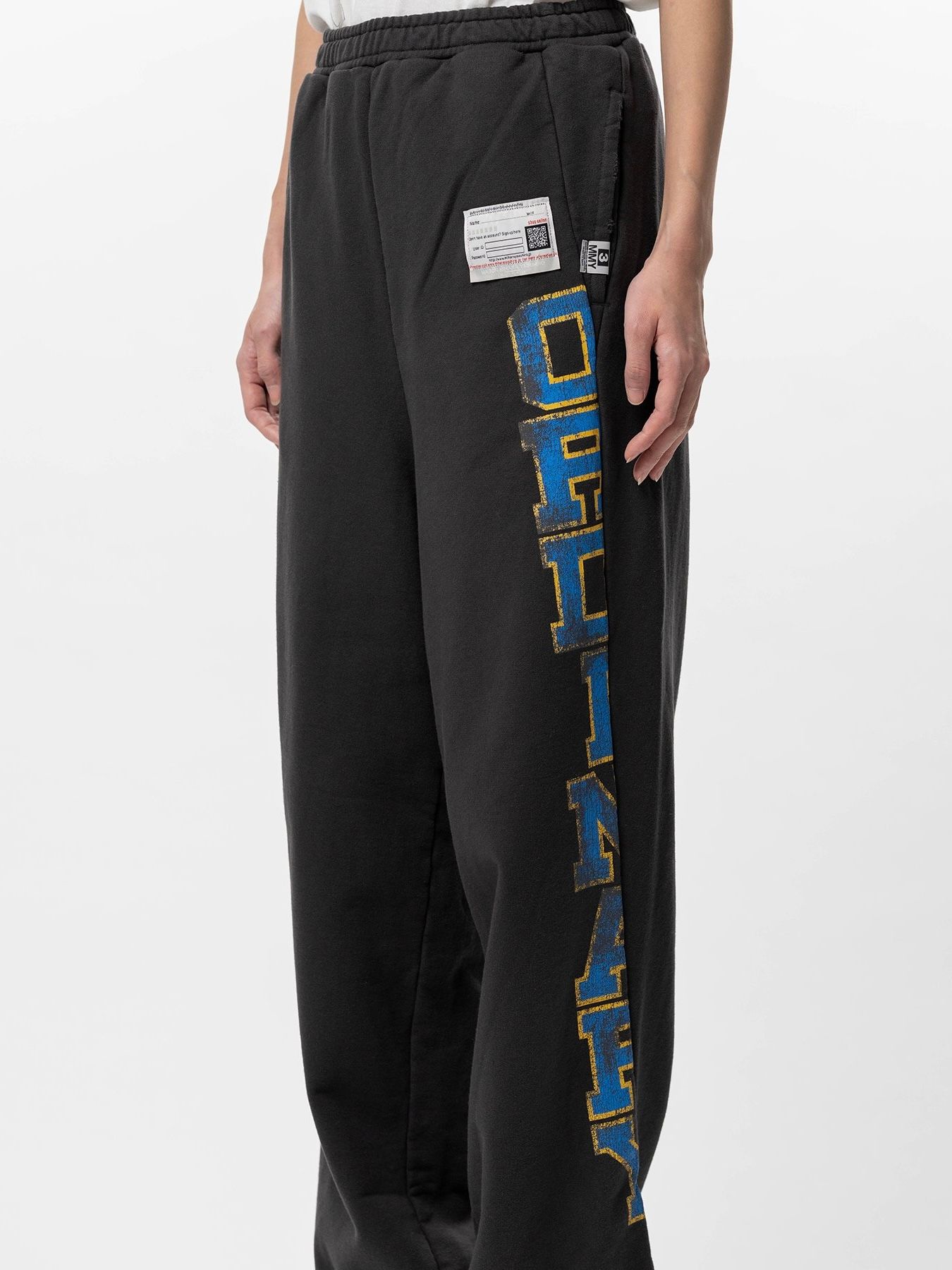 【26SS】カレッジ プリント スウェット パンツ / College Print Sweat Pants / ブラック