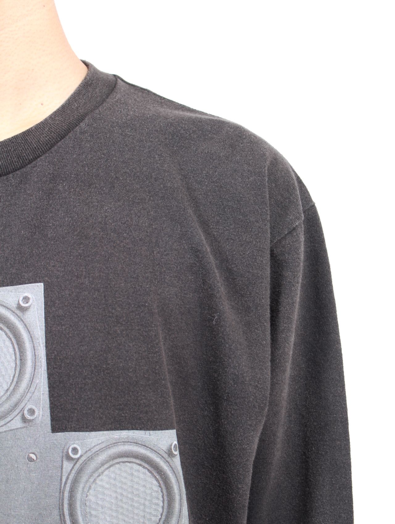 【25AW】スピーカー グラフィック ロングスリーブ 長袖 カットソー / SPEAKER LONGSLEEVE / ブラック