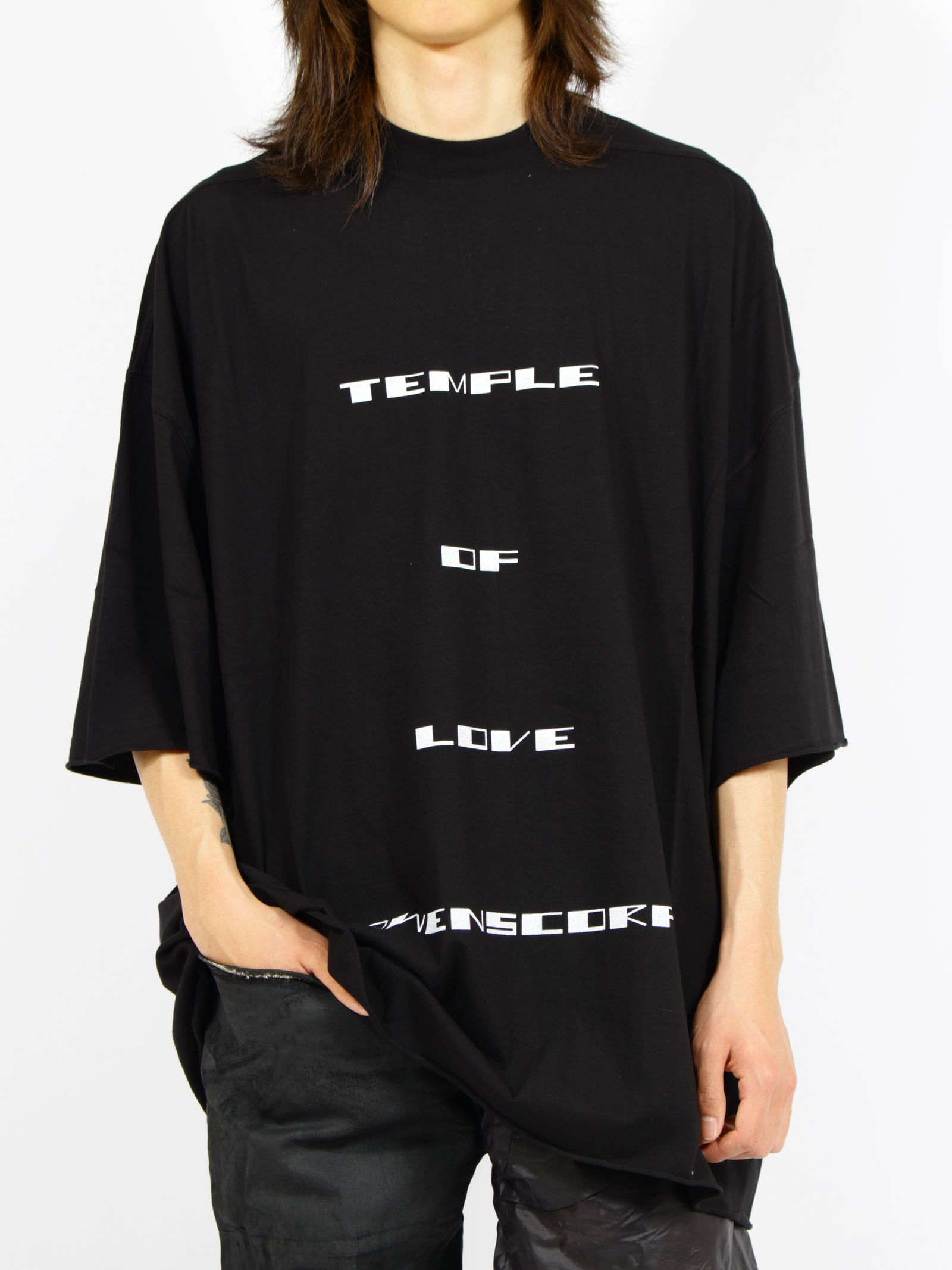 【26SS】トミー Tシャツ / TOMMY T / ブラック×ミルク