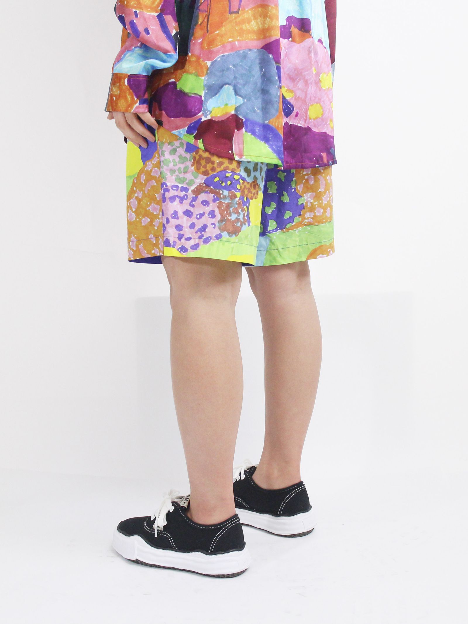 樹木柄 アートショートパンツ / SHORT PANTS IN ALL OVER “ALBERI” / マルチカラー