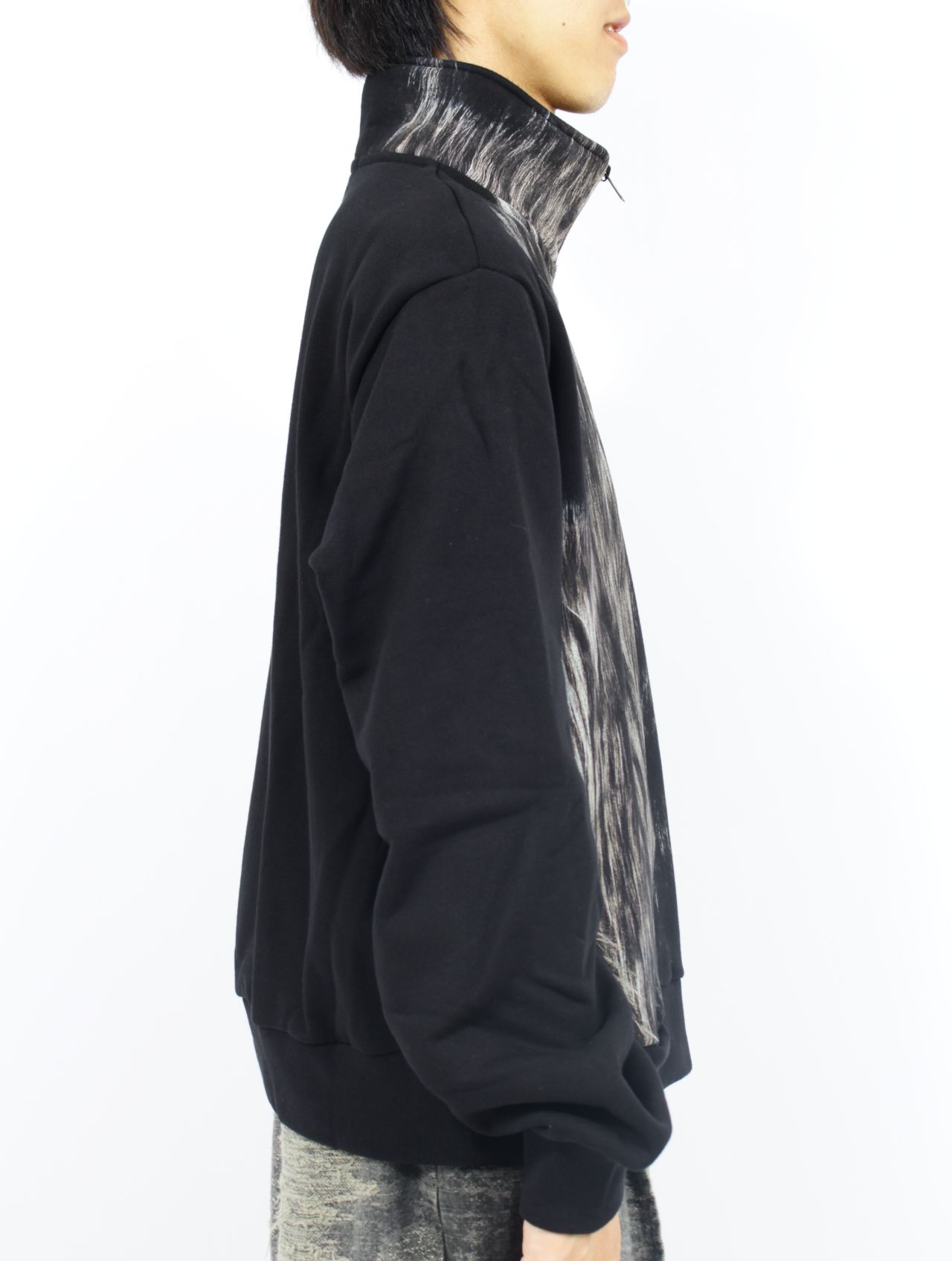 【25AW】フロッキー スウェット ハーフジップ シャツ / FLOCKY SWEATSHIRT / ブラック