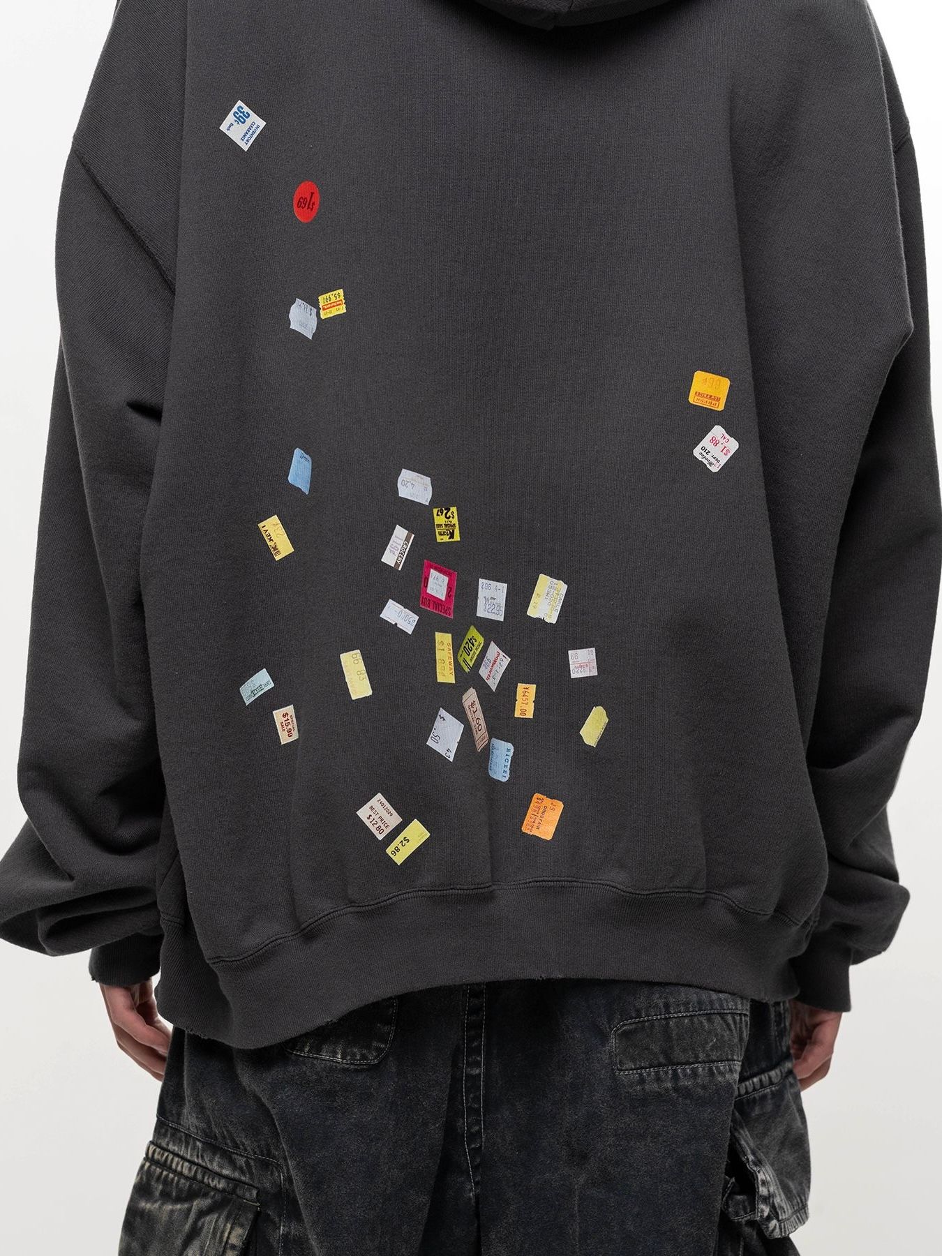 【26AW】プライス ステッカー スウェット フーディー パーカー / PRICE STICKER SWEAT HD / ブラック