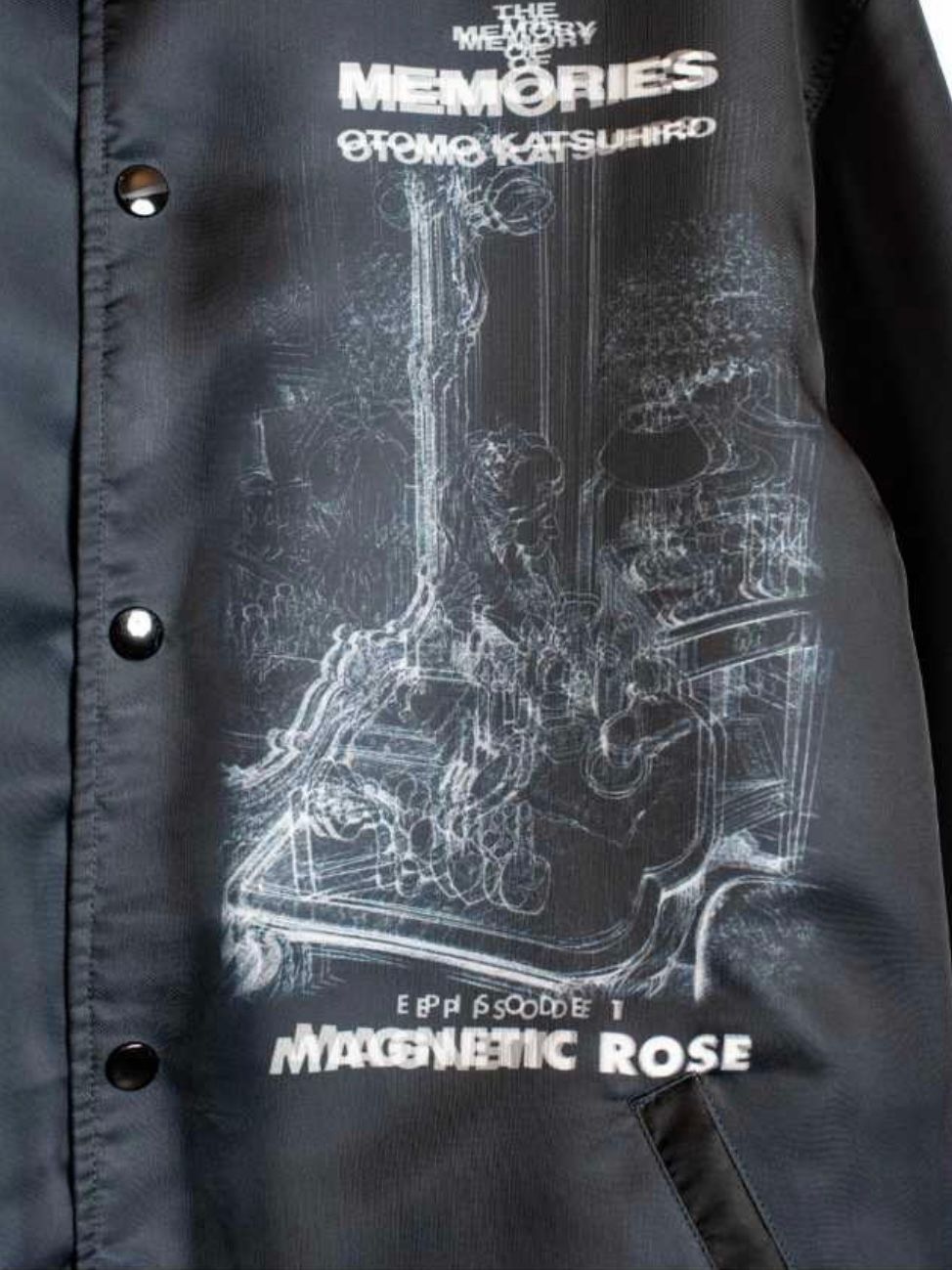 【26SS】"メモリーズ" 大友克洋 コーチ ジャケット / MEMORIES Holom Coach Jacket / ブラック(MAGNETIC ROSE)