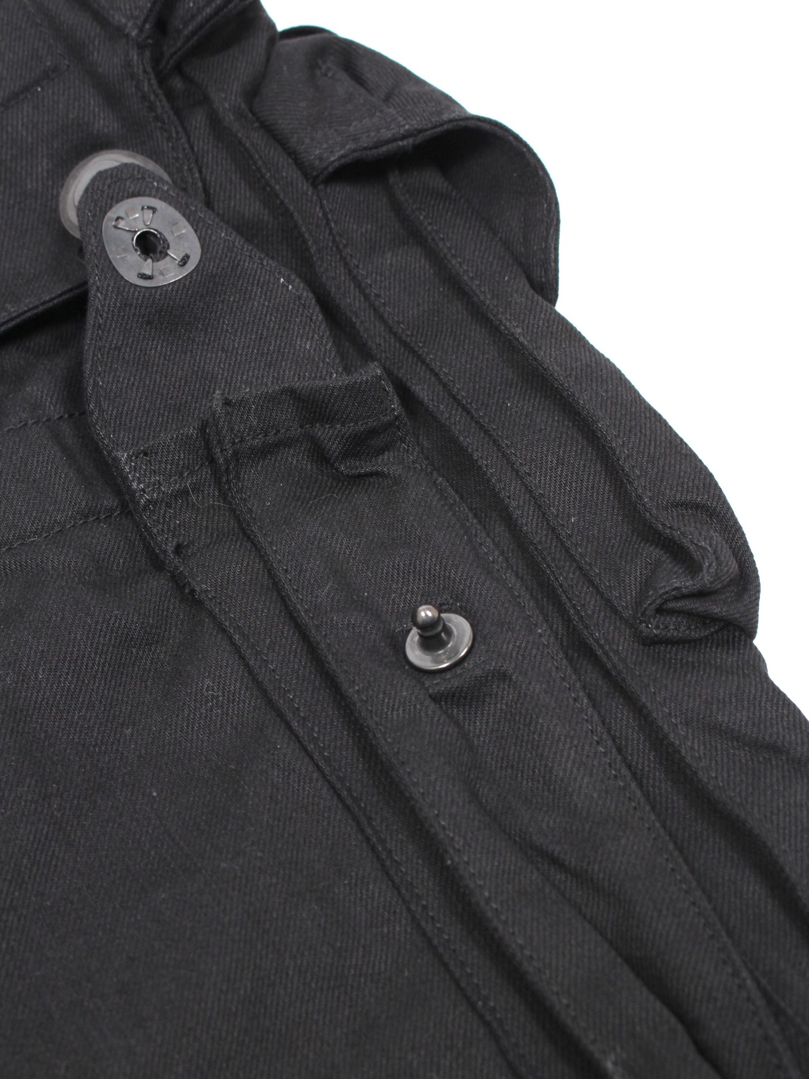 【24AW】10oz  デニム ガスマスク ショルダー バッグ / 10oz DENIM / ブラック