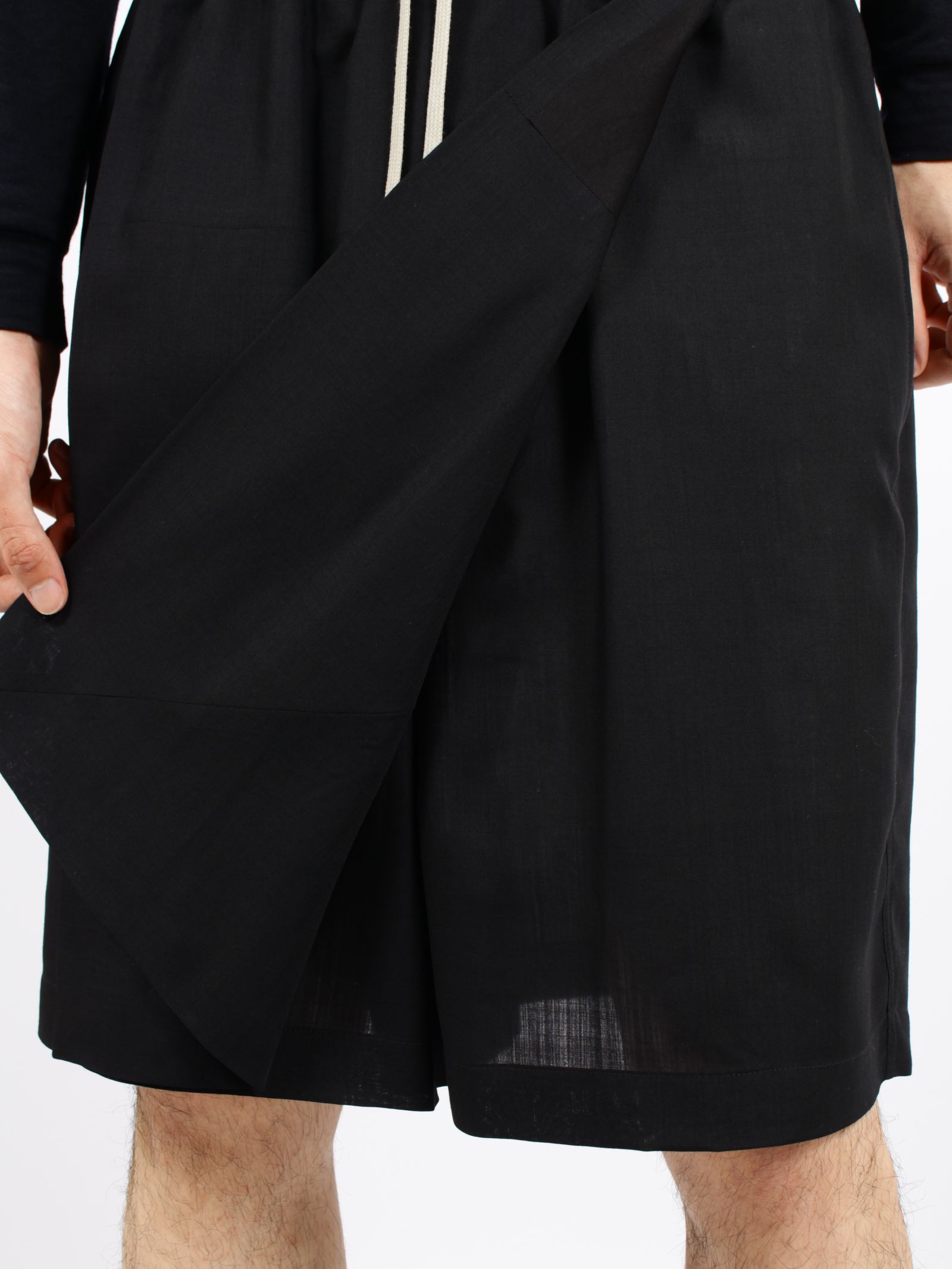 【26SS】キルト ショーツ / KILT SHORTS / ブラック