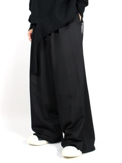 sulvam - 【23AW】ギャバジン パイピング ワイド パンツ / GABARDINE 
