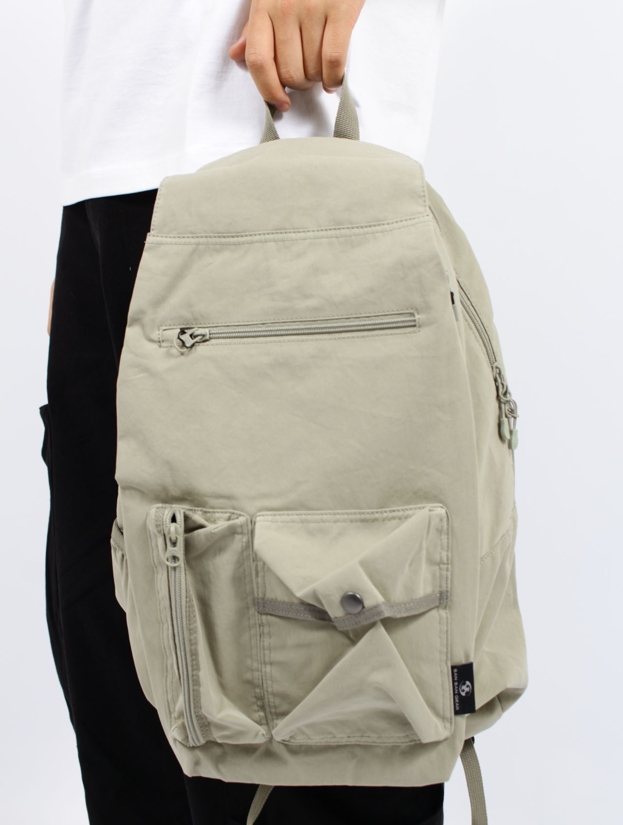 【25SS】ウェビング ポケット バッグ バックパック / WEBBING POCKET BAG / ベージュ