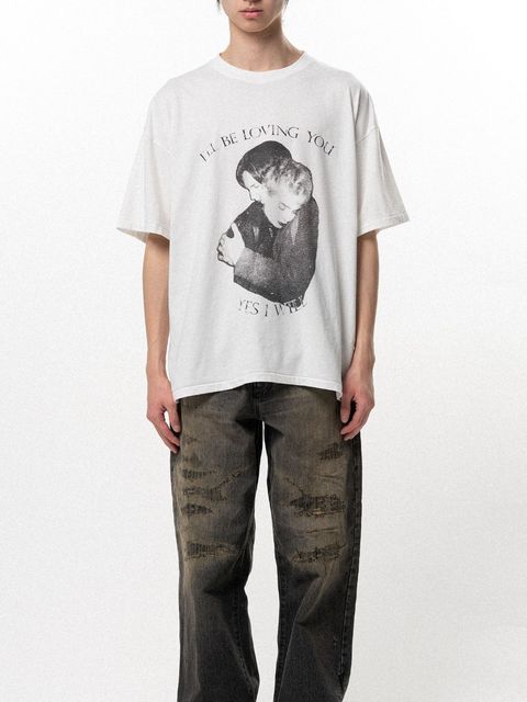 【26SS】”ラヴィング” Tシャツ 半袖 カットソー / ”LOVING" TEE T/C / ホワイト