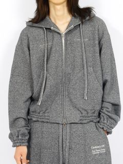 【定番】オーディナリー ホーム オールド スタイル ジップ フーディ / ORDINARY HOME OLD STYLE ZIP HOODIE / チャコール
