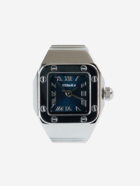 セイント リング ウォッチ 時計リング / SAINT RING WATCH / ネイビー×シルバー