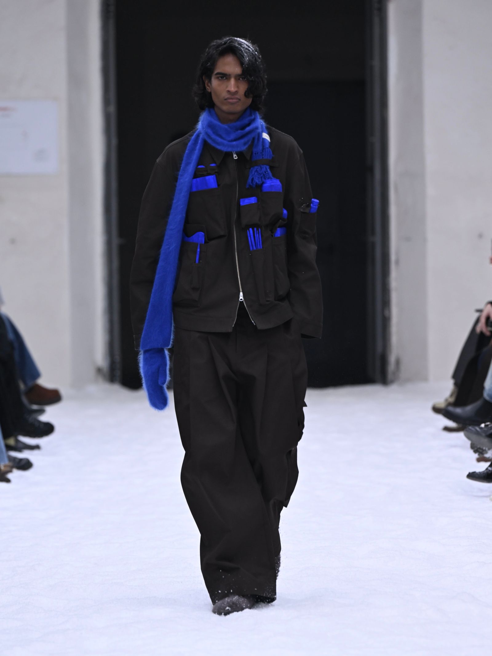 【26AW】ロストグローブ スカーフ マフラー / LOST GLOVE SCARF / ブルー