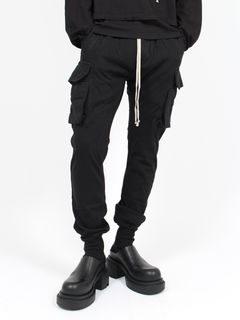 【25AW】カーゴポケット マストドンカット スウェット パンツ / MASTODON CUT / ブラック