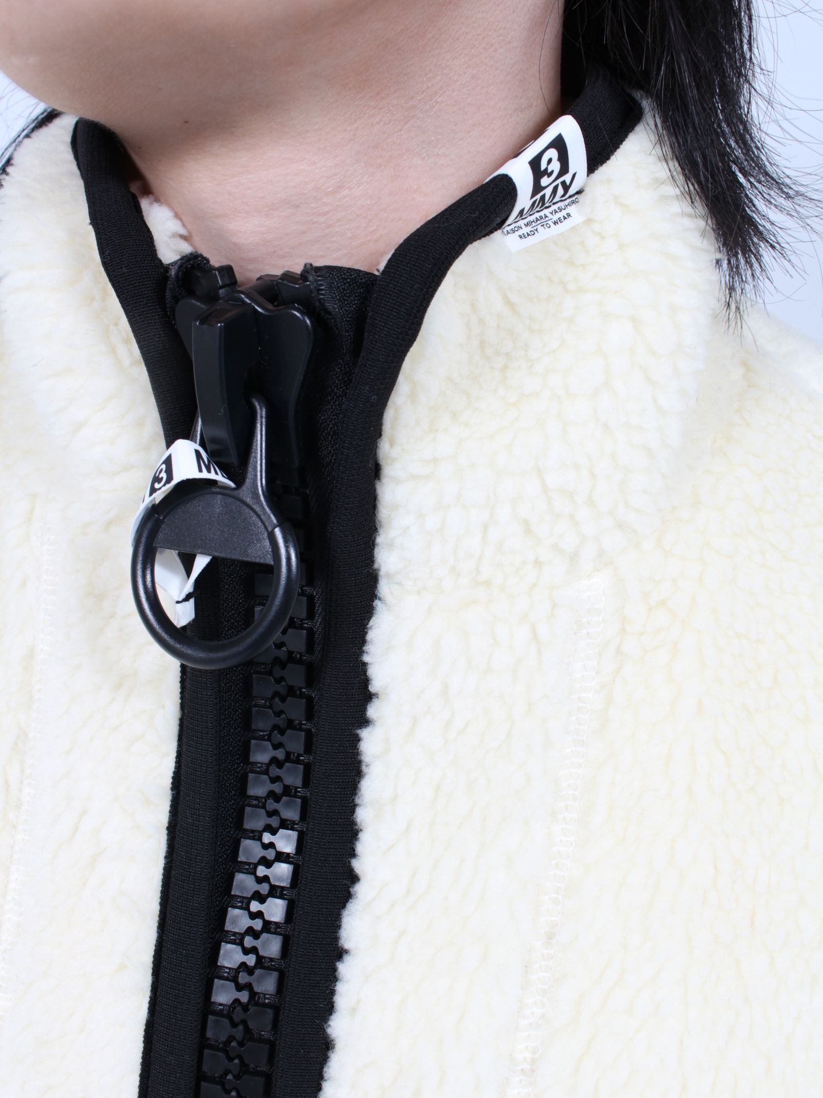Maison MIHARA YASUHIRO - 【24AW】ワイド バック ボア ブルゾン Maison MIHARA YASUHIRO - 【24AW】ワイド バック ボア ブルゾン