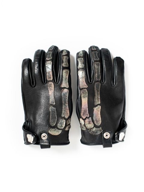 【25AW】カウレザー グローブ / COW LEATHER X-RAY GLOVES / ブラック