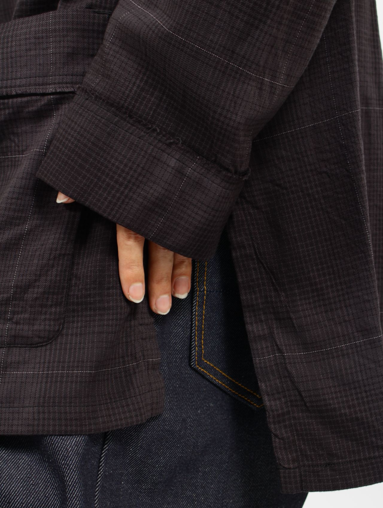 【25SS】オンブレ チェック パジャマ シャツ / OMBRE CHECK PAJAMA SHIRT.13 / ブラック