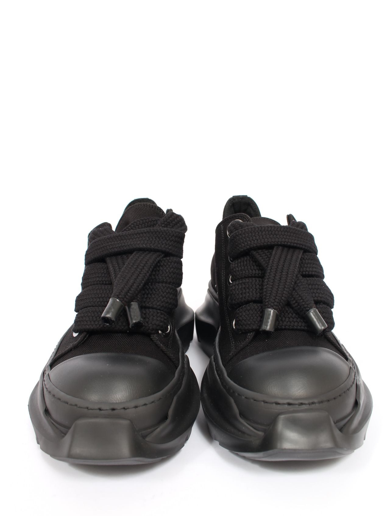 【25AW】 ジャンボレース アブストラクト ローカット スニーカー / JUMBOLACE ABSTRACT LOW SNEAKS / ブラック × ブラック