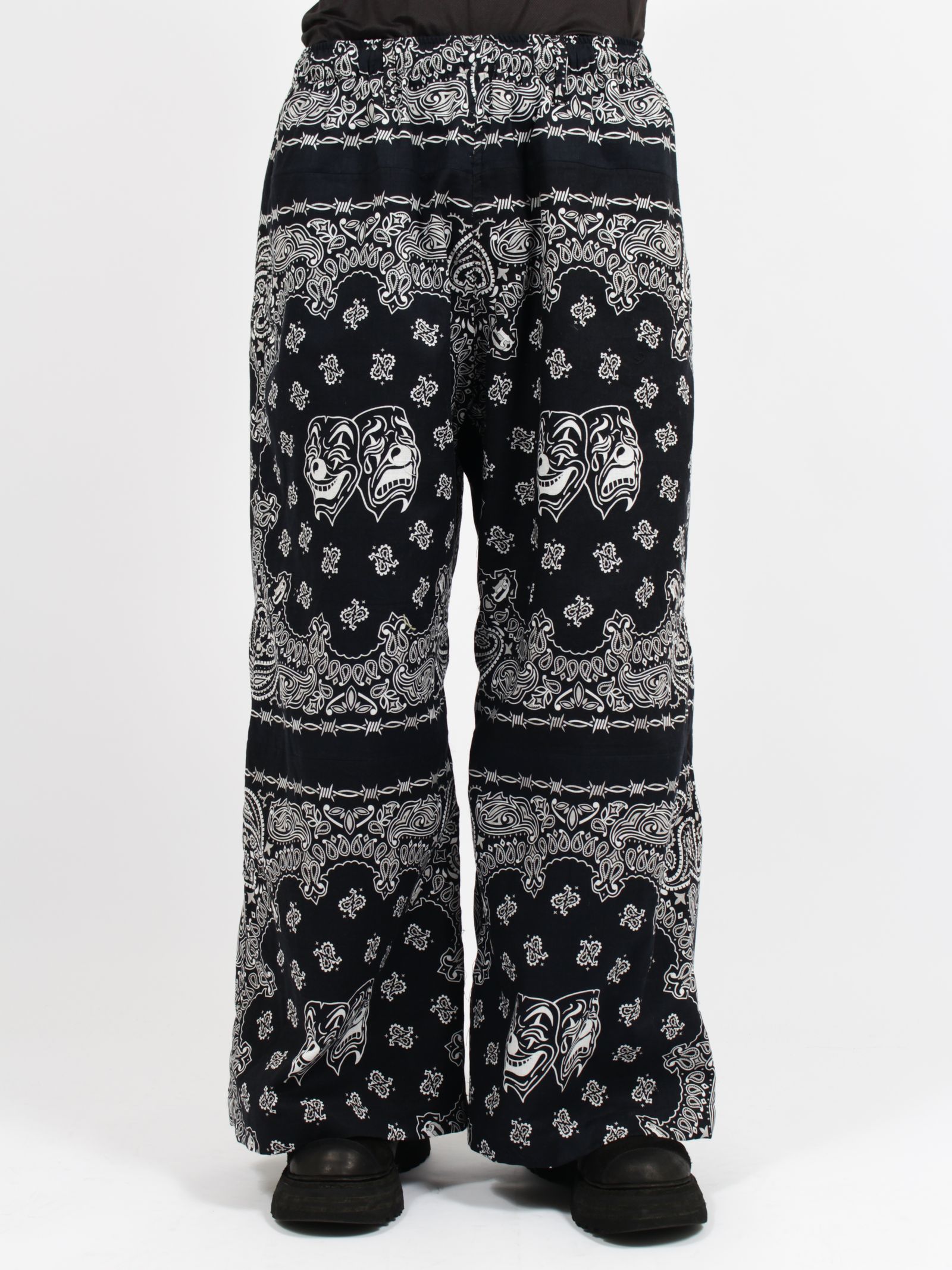 【26SS】バンダナ パンツ / BANDANA TROUSERS / ブラック