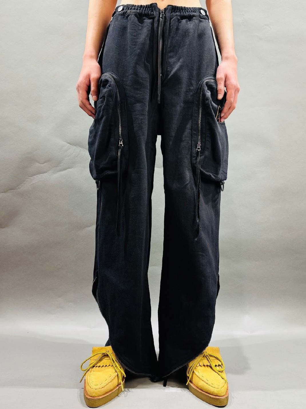 【25AW】パラシュート カーゴ トラウザーズ / PARACHUTE CARGO TROUSERS / ブラック