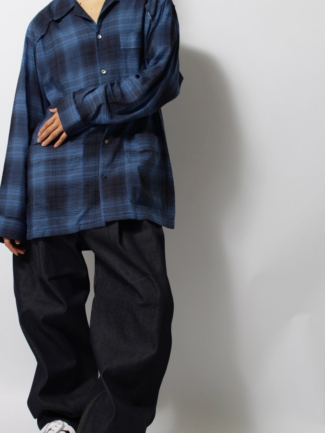 【25SS】スリム フレア デニムパンツ / SLIM FLARE DENIM PANTS -Sharon .06 / リジットインディゴ