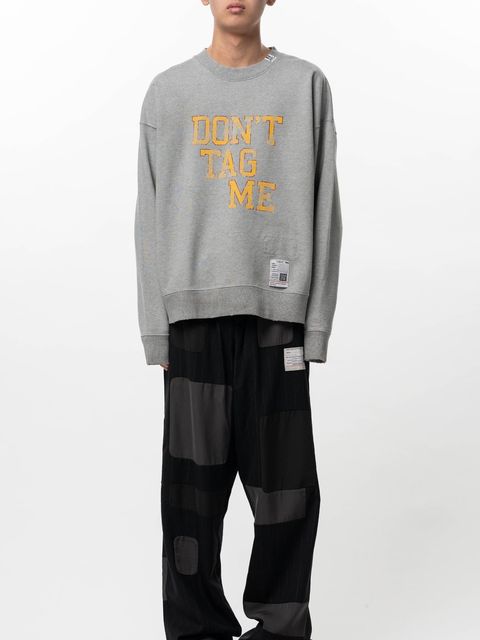 【26SS】ドント タグ ミー プリント スウェットシャツ 長袖カットソー / DON'T TAG ME PRINTED PULLOVER / グレー