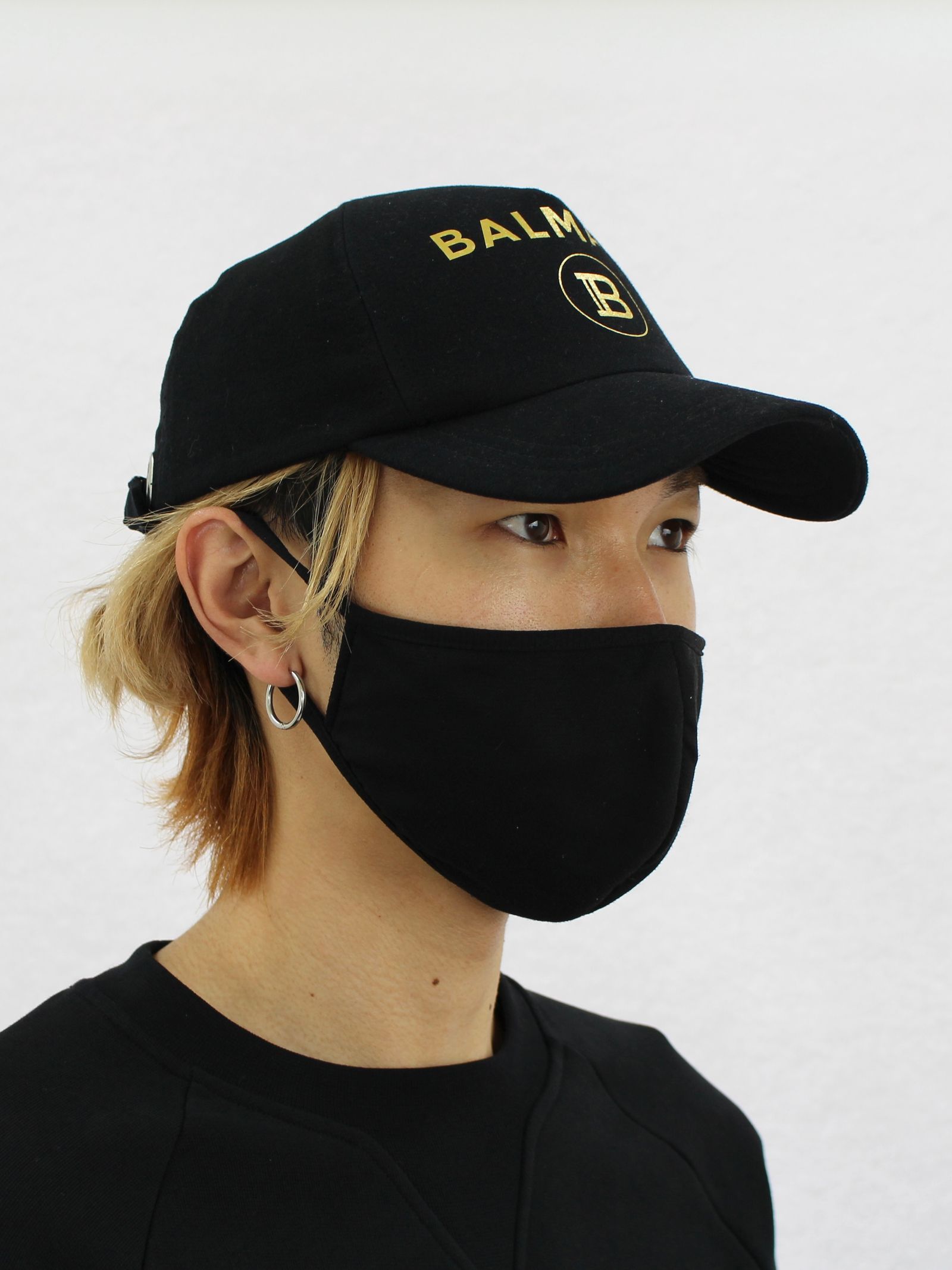 BALMAIN - Bロゴ ベースボールキャップ / BH1 ACC CAP B-LOGO COTTON ...