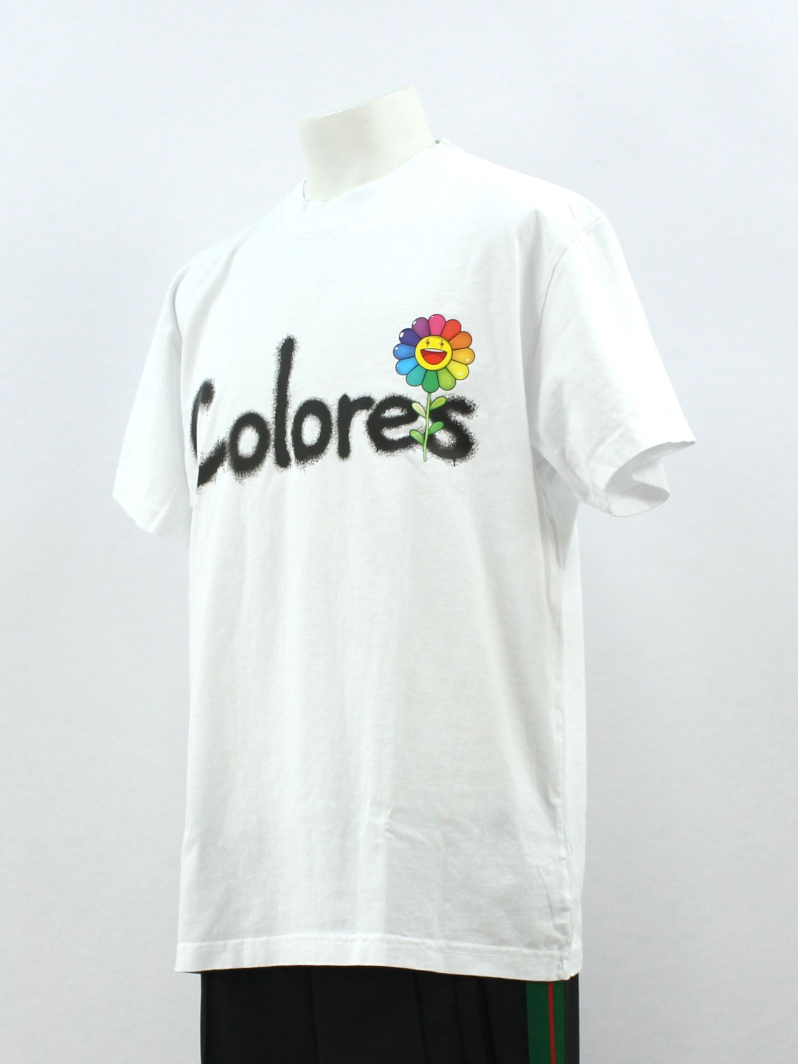 フラワー スプレーロゴ Tシャツ / Colores Tee / ホワイト - XS - ホワイト