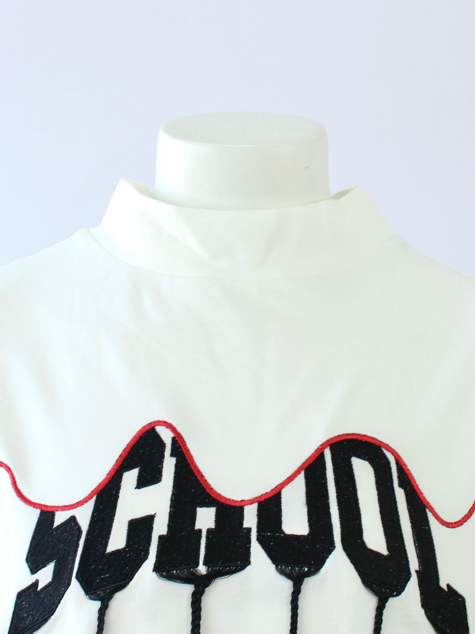 スクール フリンジ Tシャツ / SCHOOL BRAID TEE / ホワイト
