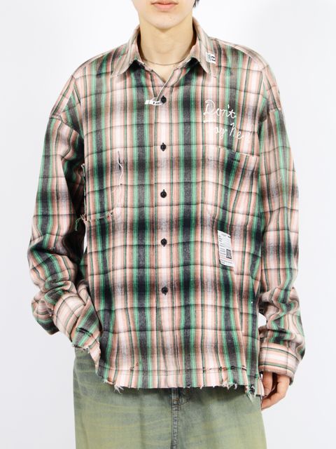 【26SS】ヴィンテージ ライク チェック シャツ / VINTAGE LIKE CHK SH / ピンク