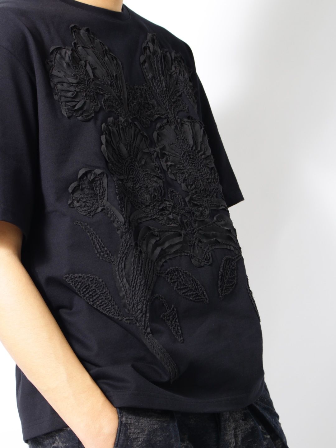 TAAKK - 【25SS】 花柄 刺繍 半袖 Tシャツ / EMBROIDERY T