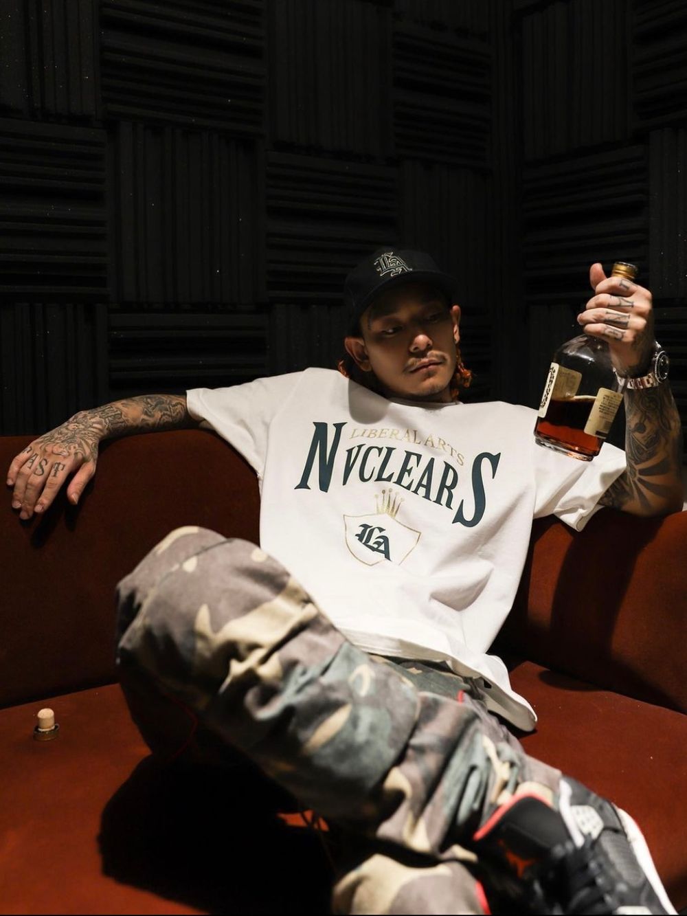 BAD HOP Barkさん着用】LIBERAL ARTS×Nvclearコラボレーションキャップ 