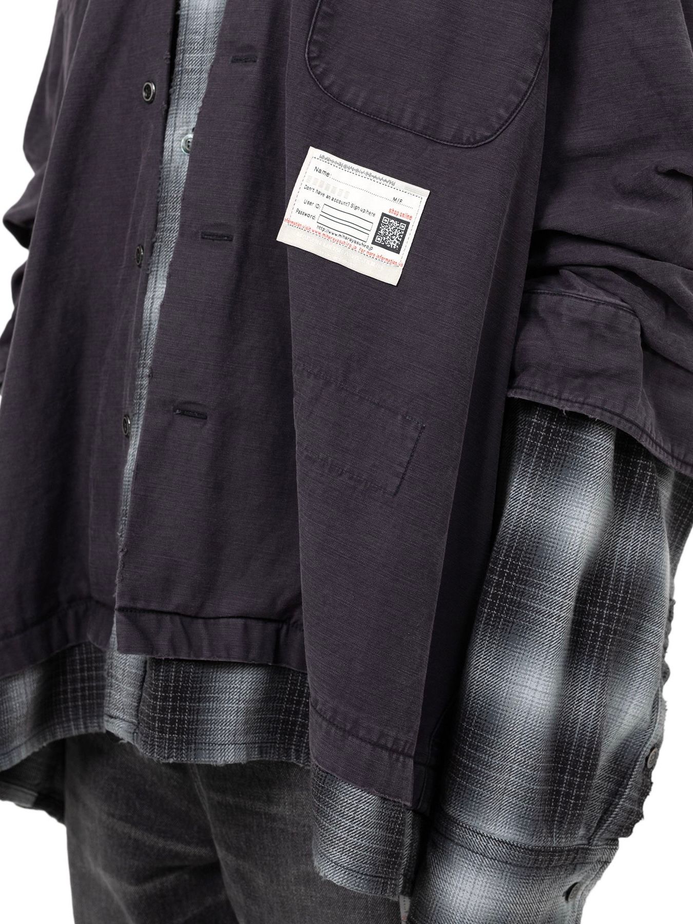 【25AW】レイヤード ロングスリーブ シャツ / LAYERED L/S SHIRTS / ブラック