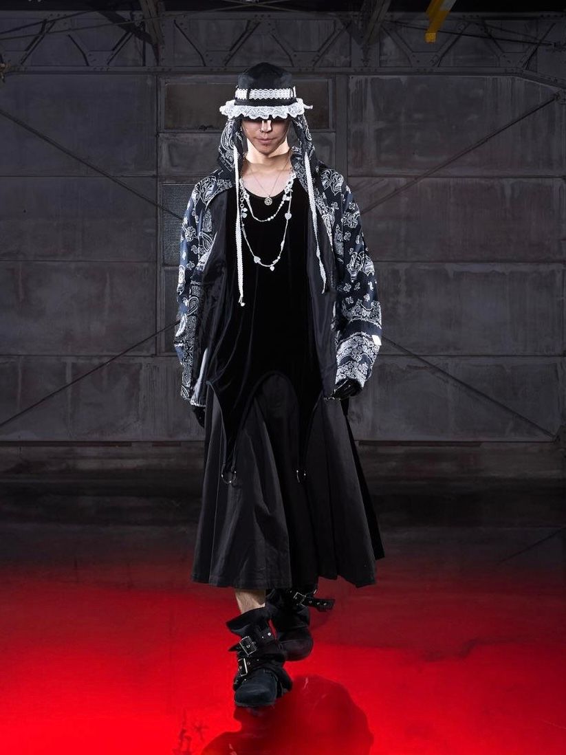 【26SS】コットン ベルテッド レッグウォーマー "ペンタグラム" / COTTON BELTED LEG WARMER 'PENTAGRAM / ブラック